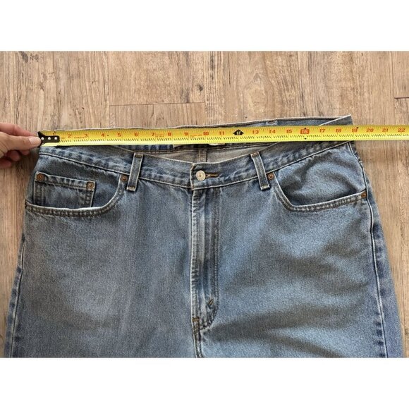 Levi's 505 Jeans Mens Size 40 x 30 Regular Fit Straight Denim Blue - Picture 8 of 13